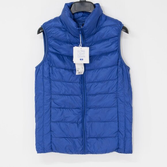 Uniqlo Ultra Light Down Vest – royal Blue XS, NWT - Picture 1 of 4